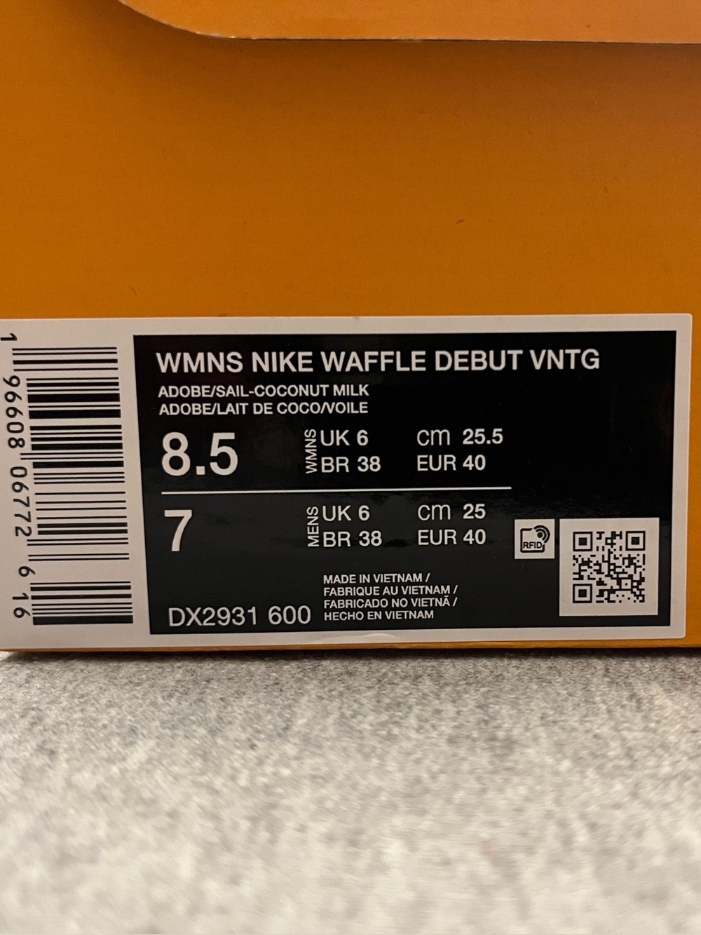 Nike Waffle Debut Vintage Adobe Sail Coconut milk Women's Size 8.5 DX2931-600​ - Picture 11 of 11